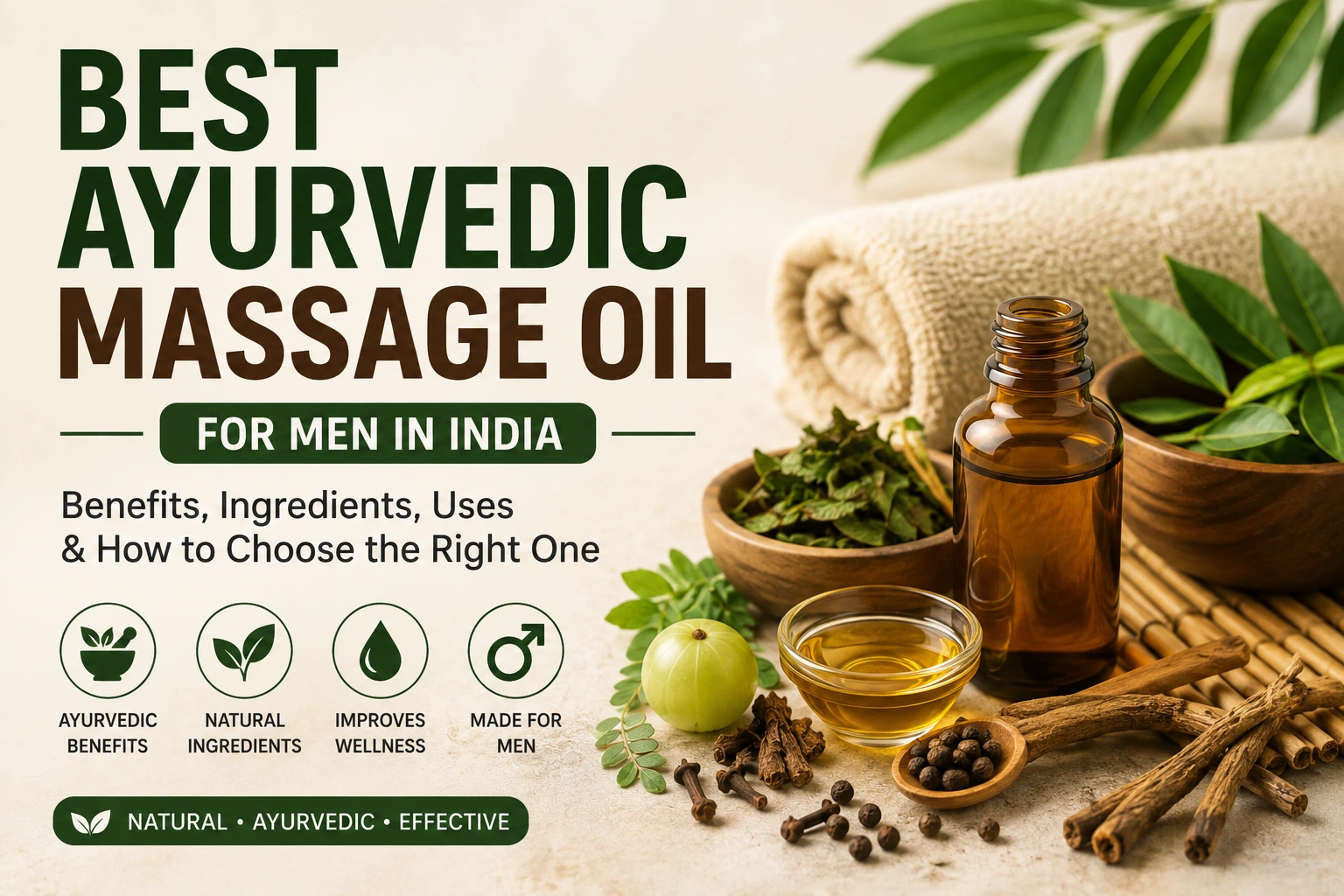 Best Ayurvedic Massage Oil for Men in India